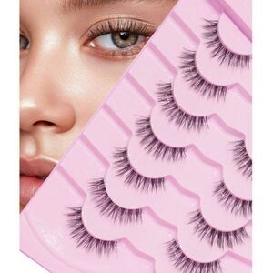 New! Pairs Natural Long Curled Thick Volume Crossed Fish Tail False Eyelashes